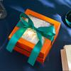 Square Shaped Gifts Box with Bow Ribbon Valentines Day Presents Packaing Boxes Anniversary Surprise Gifts Wedding Decorations
