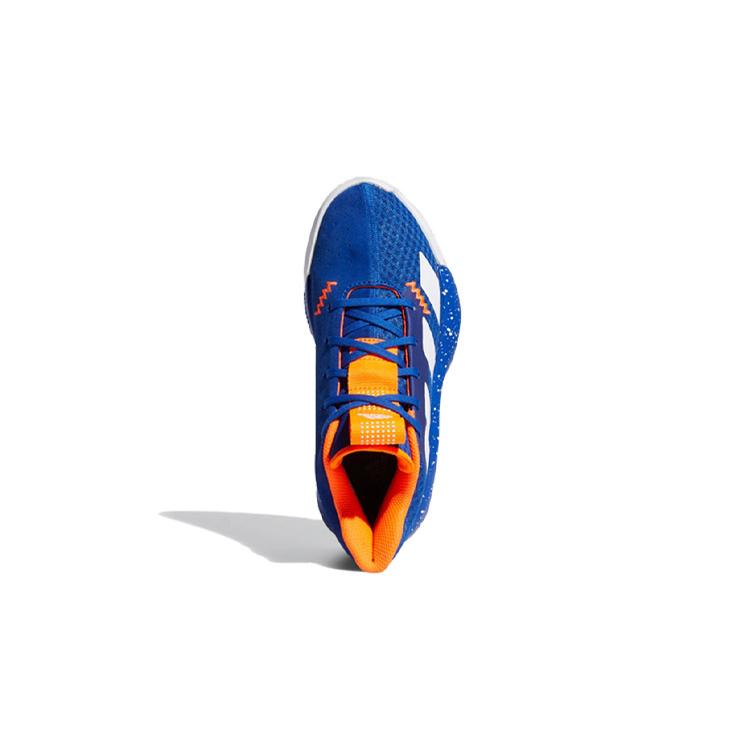 adidas Pro Next 2019 K Slip Resistant Mid Top Children's Basketball Shoes Blue White Orange Kids' EF0856