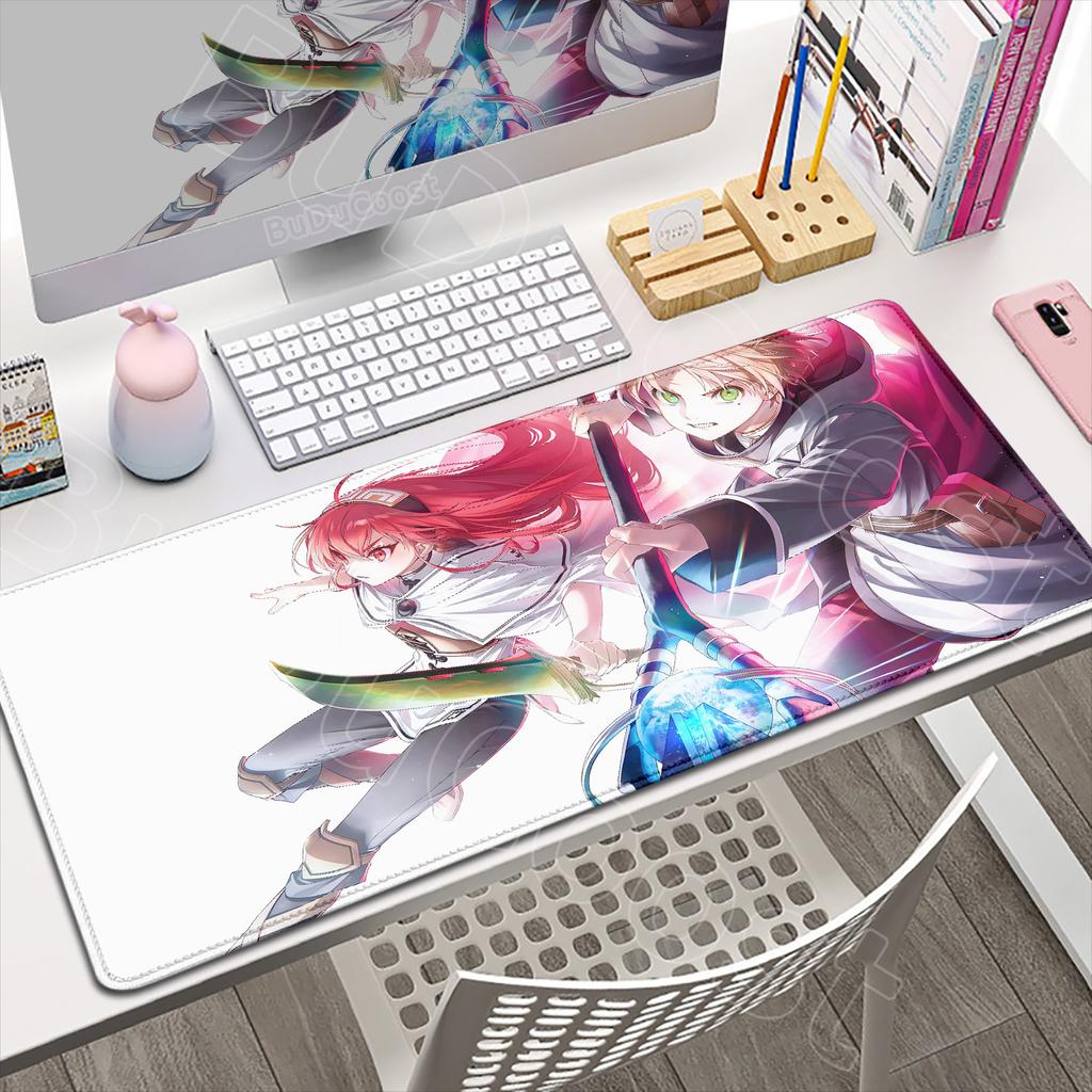 Mushoku Tensei Jobless Reincarnation Anime Mousepad Grande Gaming Roxy Mouse Pad PC Laptop XXL Tastiera Computer Tablet Tappetini da Scrivania