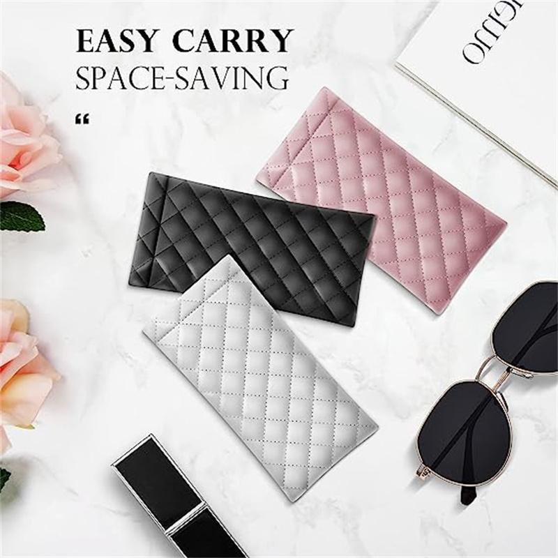 PU Leather Sunglasses Bag Glasses Case Drawstring Pocket Mobile Phone Pouch Wallet Storage Cases Waterproof Eyewear Glasses Bag