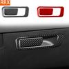 For Hyundai Sonata DN8 10th - Real Carbon Fiber Stickers Co-pilot Glove Storage Switch Panel Car Accessories Decorative