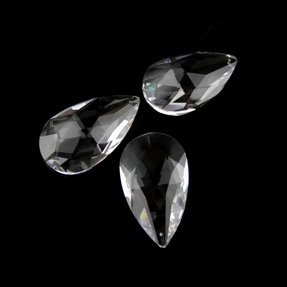 76Mm 89Mm 100Mm 1Pc Clear Tear Drop Chandelier Parts Crystal Prisms Accessories Decoration For Home