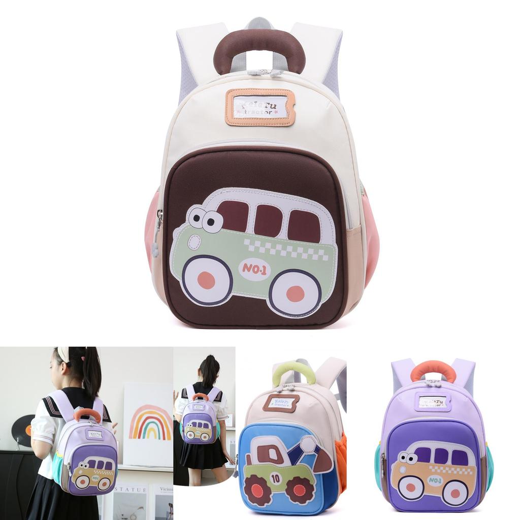 Childrens Car Pattern School Bag For Toddlers Boys And Girls Made Of Durable Oxford Material