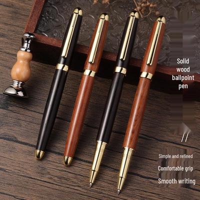 Brass Sandalwood Rosewood Signature Rollerball Pen with Engraving