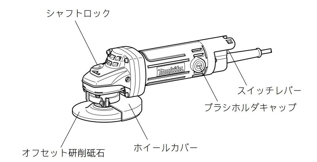 Makita 9539B AC Disc Maximum Output 700W Grinder, 100mm, High-Speed,