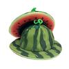 Dressingup Prop Creativity Watermelon Hat Cute Soft Wide Brims Sun Hat Comfortable Unisex Halloween Cap Children