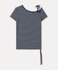 MIXXO One-Shoulder Short Sleeve T-Shirt_Miwhwg603A