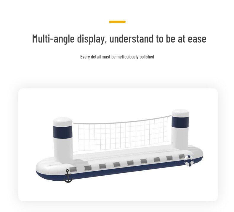 Inflatable Water Castle Volleyball & Basketball Net for Adults