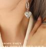 Non-Fading Asymmetrical Zircon Glass Stone Earrings: Fashionable & Versatile European/American Style