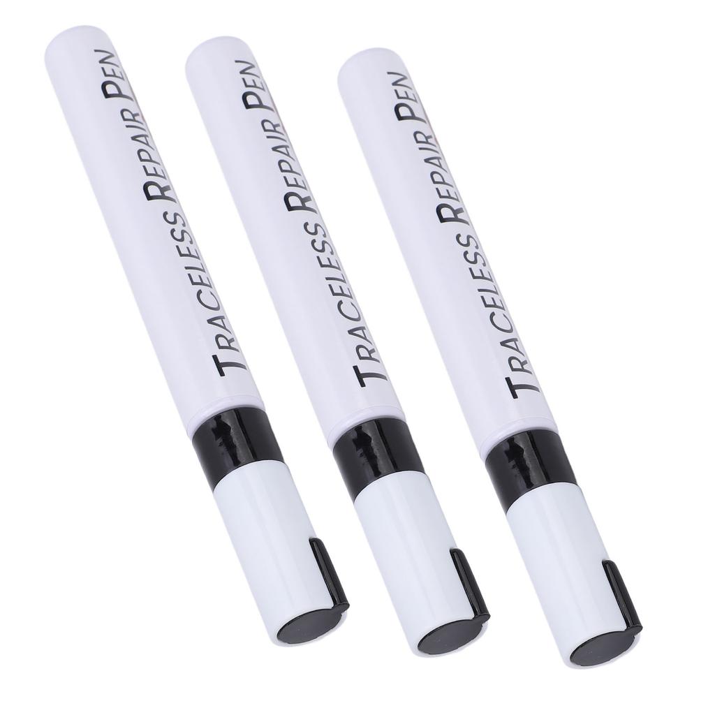 3 Pcs Black Touchup Paint Pen for Car Weather Resistant Long Lasting Automotive Scratch Repair Pen