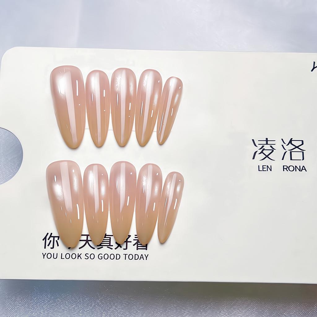 Press On Nails Medium Stiletto Glitter Fake Nails Press Ons with Design Reusable Acrylic False Nail Full Cover Glue On Nail Stick On Nail for Women