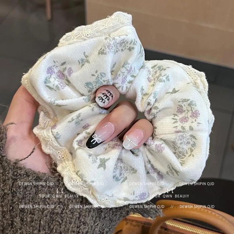 

Весна 2024 Женская резинка для волос в виде кишки в балетном стиле: Элегантное украшение для волос-пучок