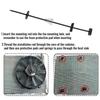 Radiator Fan Mount Zip Ties Clip Electric Transmission Coolers Tie Strap Easy Installation Universal Car Fan Mounting Kit