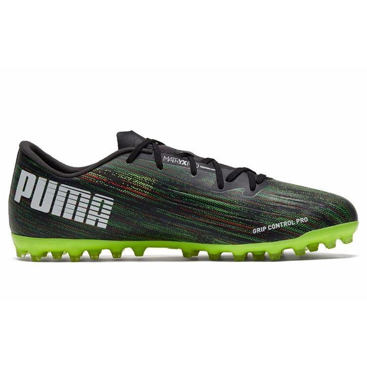 Puma Ultra 2.2 Comfortable Simple Low-Top MG (Rubber Short Studs) Artificial Turf Soccer Shoes Men Soccer Shoes Black White Green 106345-02