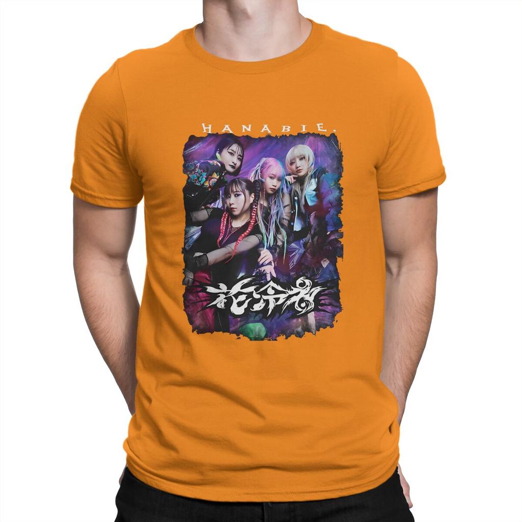 BAND Men TShirt Hanabie Crewneck Short Sleeve Fabric T Shirt Funny High Quality Birthday Gifts