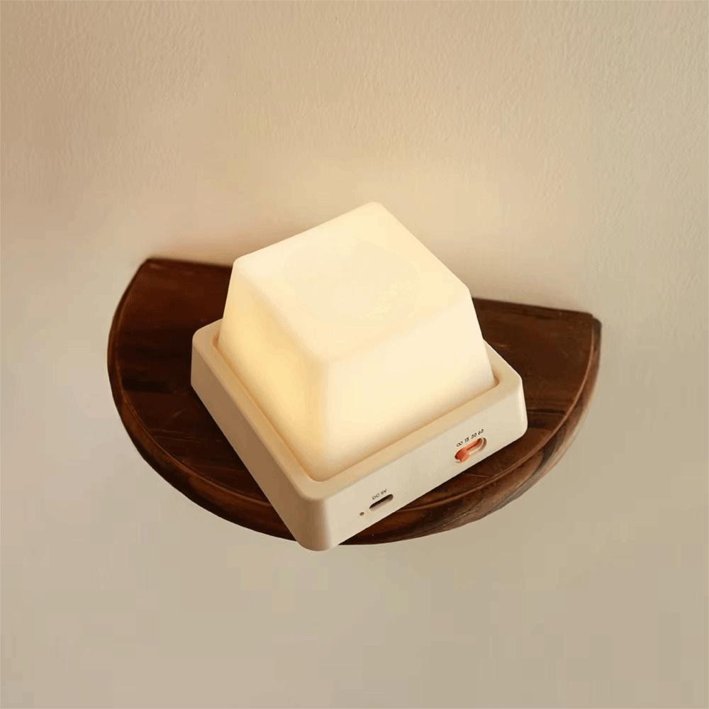 Simple Design LED Night Lights Press Switch USB Rechargeable Lamp Table Lamp Night Light Baby Room