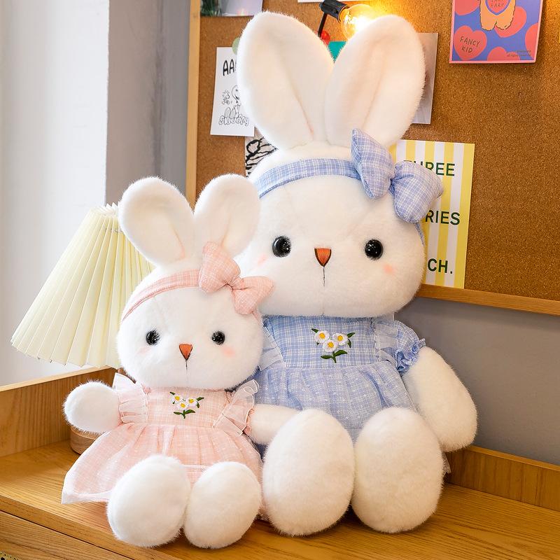 New Daisy Rabbit Doll Plush Toy Cute Bunny Rag Doll Gift for Girls