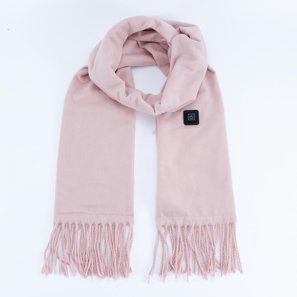 Imitation Cashmere Heating Scarf Solid Color Intelligent Electric Heating Scarf Men's and Women's New Heating Scarf