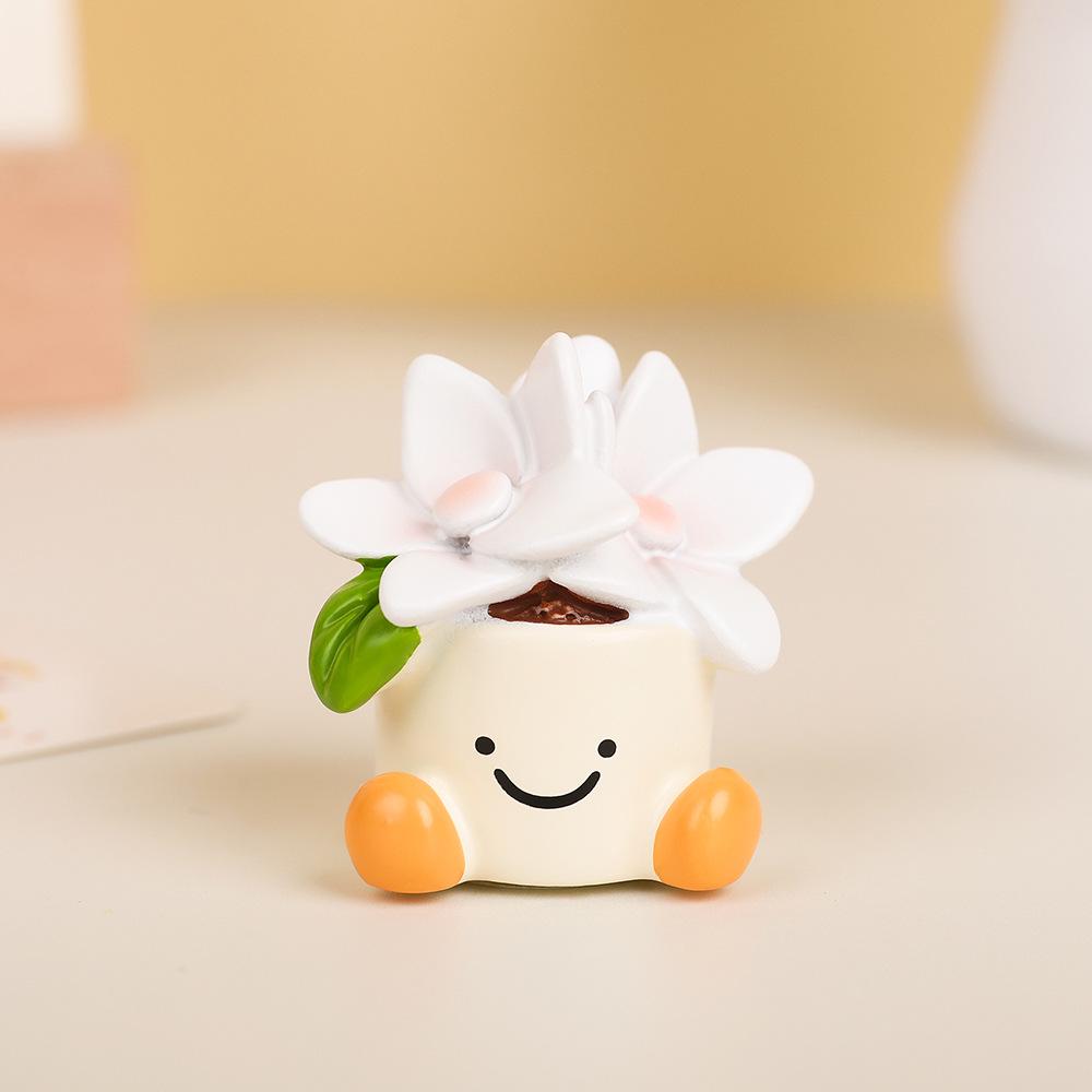 Adornos de Resina Maceta Elfo: Decoraciones bonitas para escritorio y coche