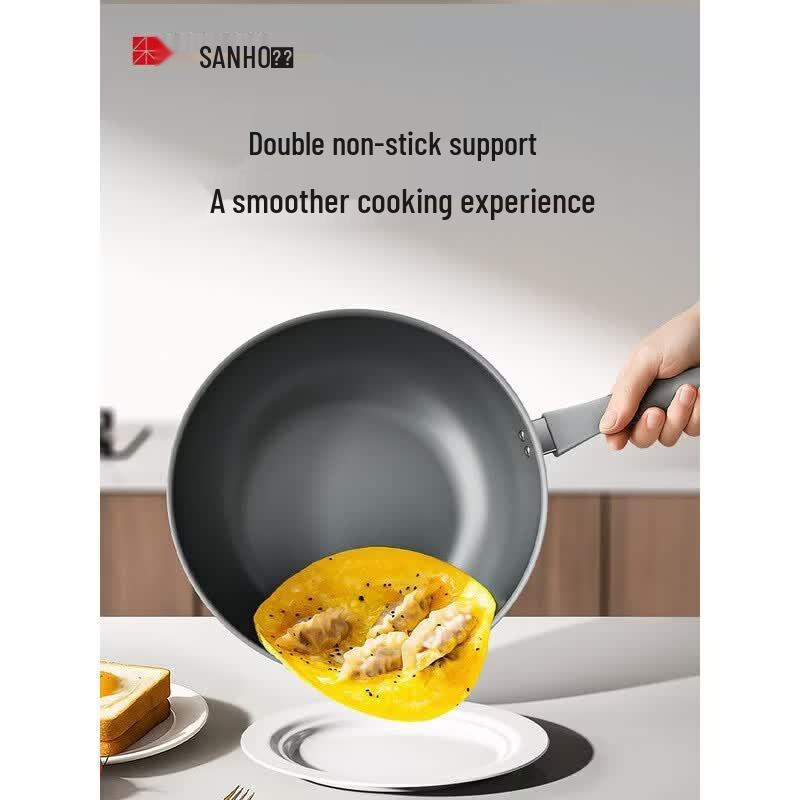 Sanhe Diamond Titanium Ceramic Non-stick Wok