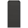 Planter Box Black 40x80x80 cm Steel
