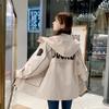 Tooling Jacket Women's Spring and Autumn Korean Version of Loose Fashion All-match Hooded Windbreaker Students