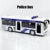 Double Decker Sightseeing Bus Model Pull Back Vehicles Toy Die Cast Pull Back Vehicles Open the Door Light Music Toys for Boys