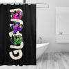Removable Polyester Bathroom Decoration with Creole Dog Design, Role Pattern, Perfect for Enthusiasts and Fashionable Bathrooms