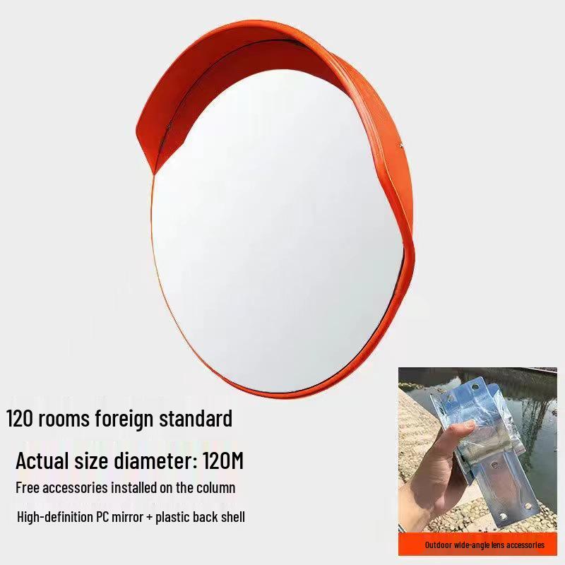 Miroir de circulation grand angle: Miroir Convexe Extérieur/Intérieur pour la Sécurité Routière et l'Antivol, Parfait pour les Coins de Garage
