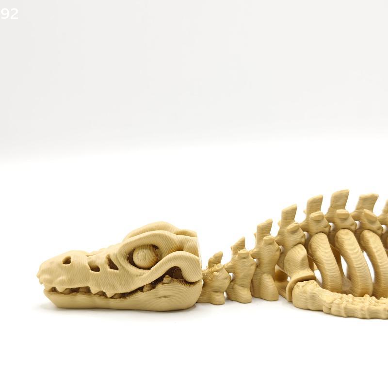Large Dinosaur Bone with Fins Mosasaurus Skeleton 1Pcs for Fish Tank Decor DIY Aquarium Accessory