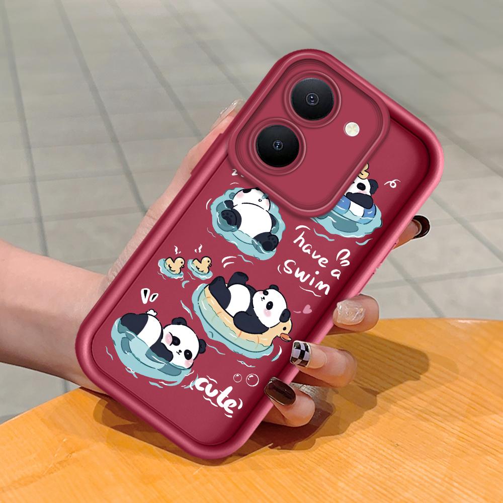 

Мягкий силиконовый квадратный чехол с рисунком лестницы для телефона, полное покрытие, противоударный защитный резиновый чехол для камеры для Vivo Vivo V23 Pro 5G темно-красного