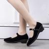 Summer Old Beijing Cloth Shoes Women's Shoes Flat Heel Breathable Soft Sole Work Shoes Black Hotel Shoes Non-slip Dancing Mother Shoes