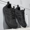TUINANLE Barfußschuhe Herren Weite Zehenbox Nullabfall Zehen-Sneaker Minimalistisch Schwarz Freizeitschuhe für Damen