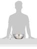 La Base Tsubame-Sanjo Stainless Steel Bowl & Plate Large 2-Piece Set, Made in Japan, by Yoko Arimoto, DME-6752