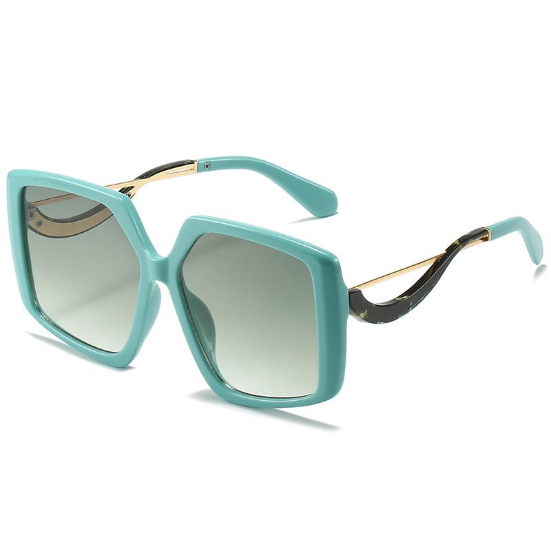 

2022 Autumn Large Frame UV400 Colorful Influencer Sunglasses Standard