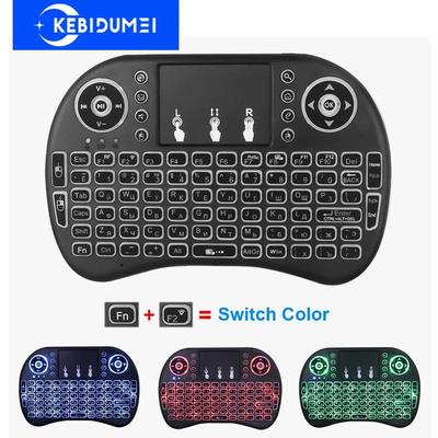 I8 Mini Wireless Keyboard 2.4G Air Mouse Remote Touchpad English Russian Backlit for Android TV Box PC Wireless Keyboard