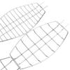 Grilled Fish Basket Stainless Steel Hanging Fish Grill Rack Adjustable Locking Hinges Flipping Fish Grill Tool for Whole Fish & Seafood