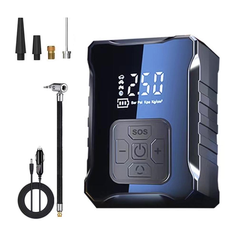 Mini Car Air Pump LCD Display Car Air Compressor Precise Inflation Portable Tire Inflator for Motorcycle Bicycle Auto Tyre Balls