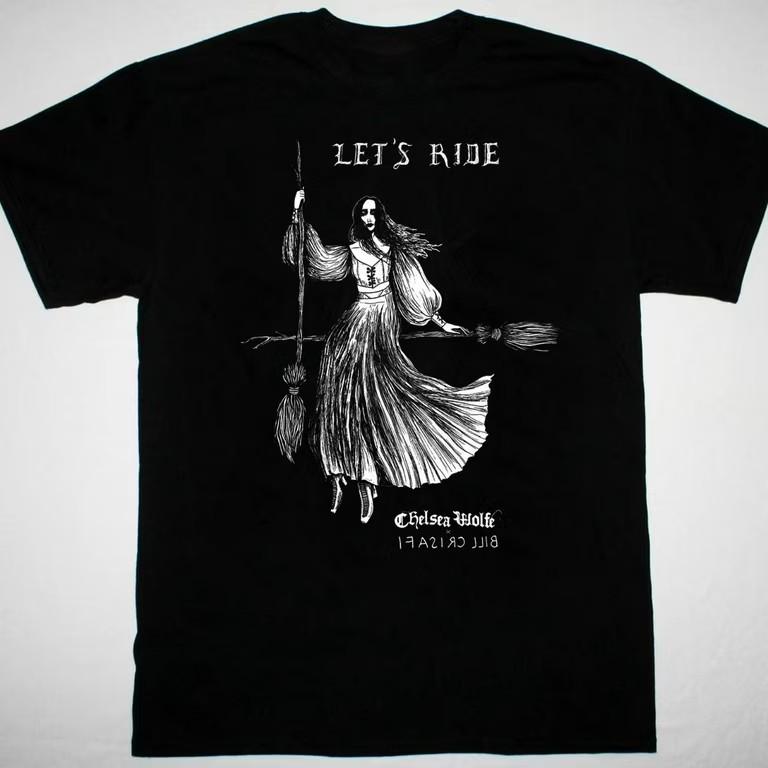 Chelsea Wolfe Let s Ride Retro T-shirt Black Cotton All sizes S to 5XL TN0225 M