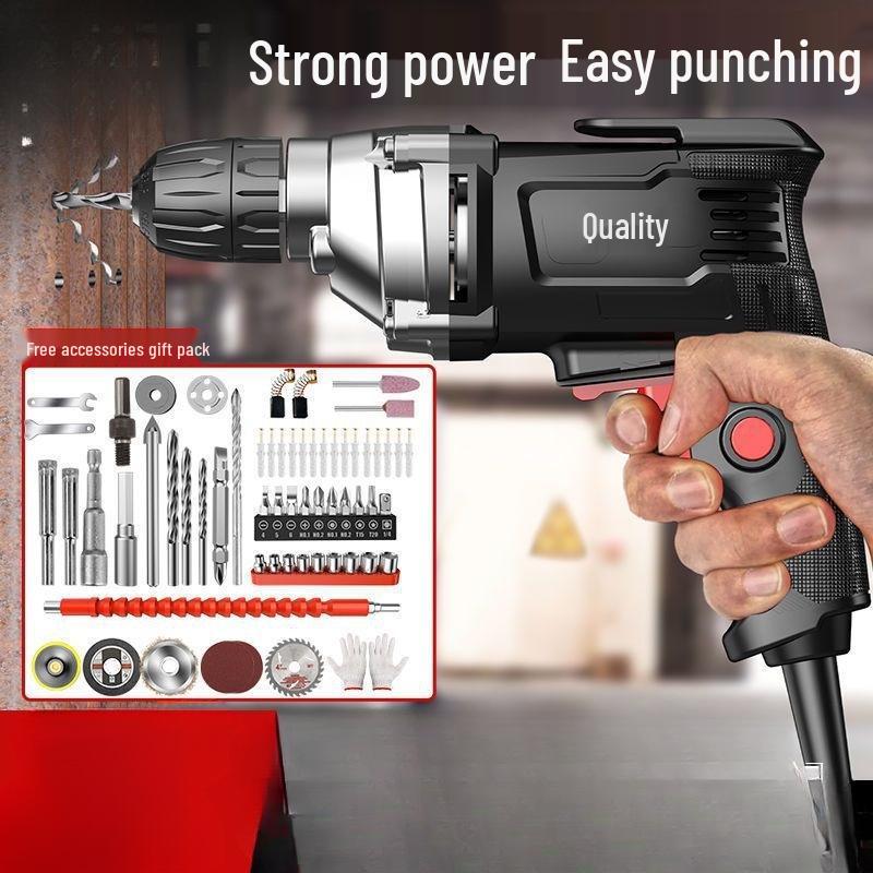 220V Multifunctional Electric Drill & Screwdriver for Home Use