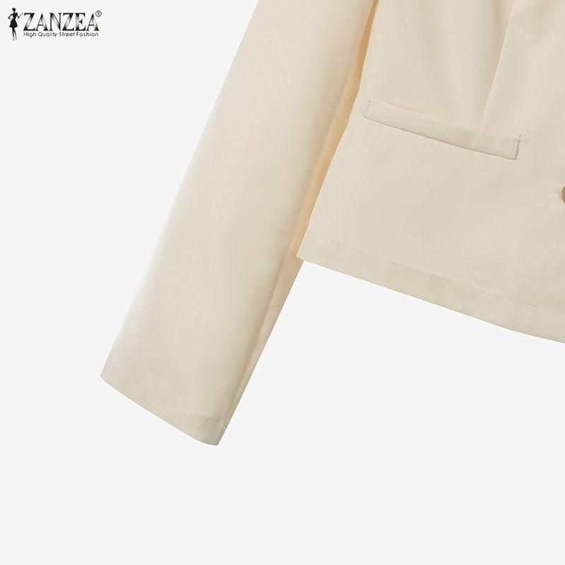 ZANZEA Women Long Sleeve Blouse and Skirts Casual Two Piece Suit Sets