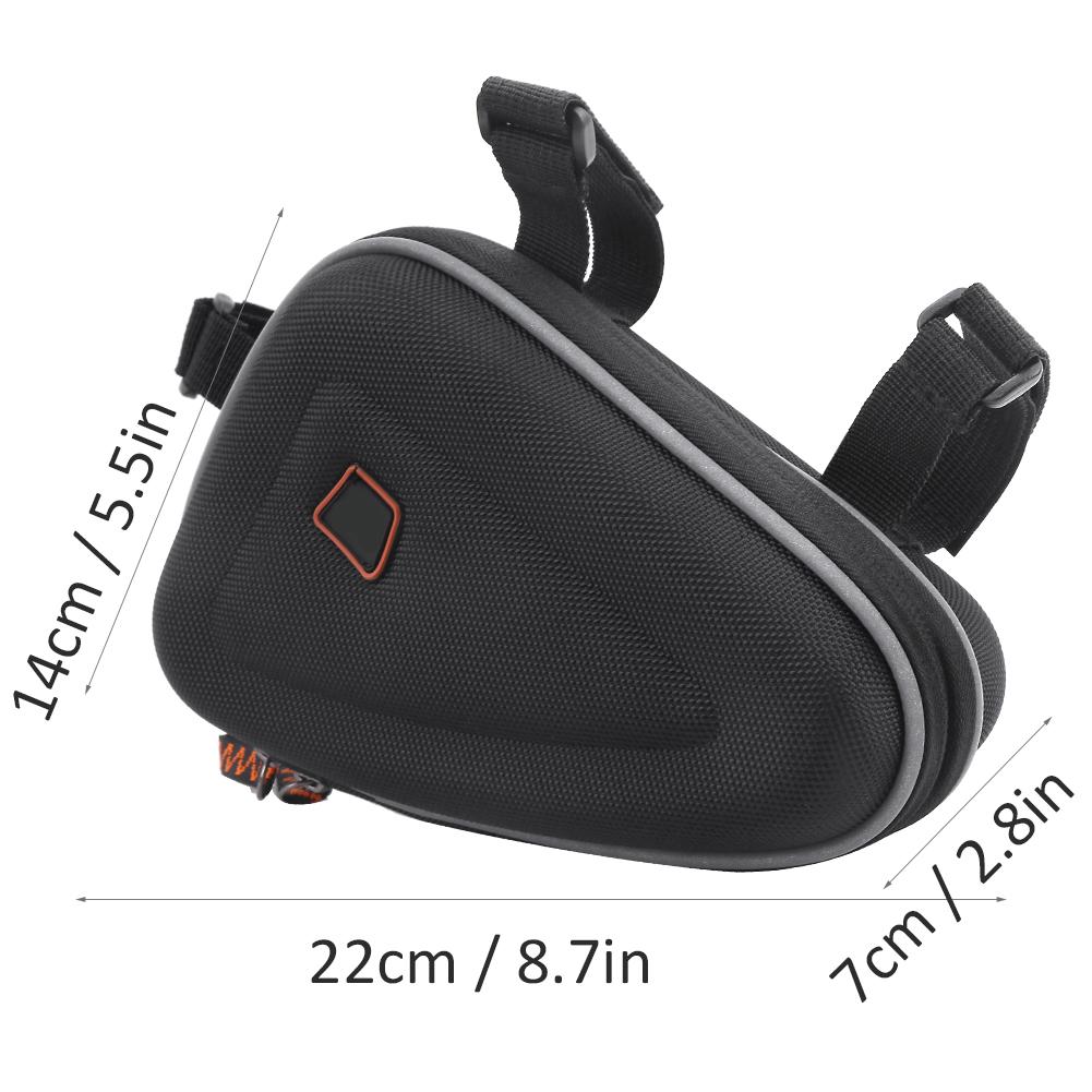 EVA Front Tube Bag Waterproof Triangular Mountain Bike Frame for Phone Wallet Keys Tool