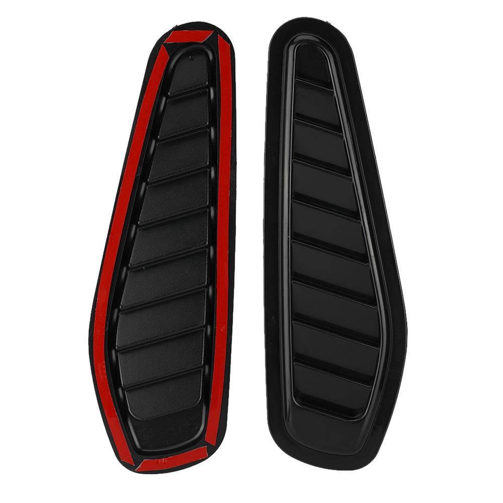 2pcs Car Air Flow Intake Decorative Scoop Bonnet Vent Hood Cover Universal