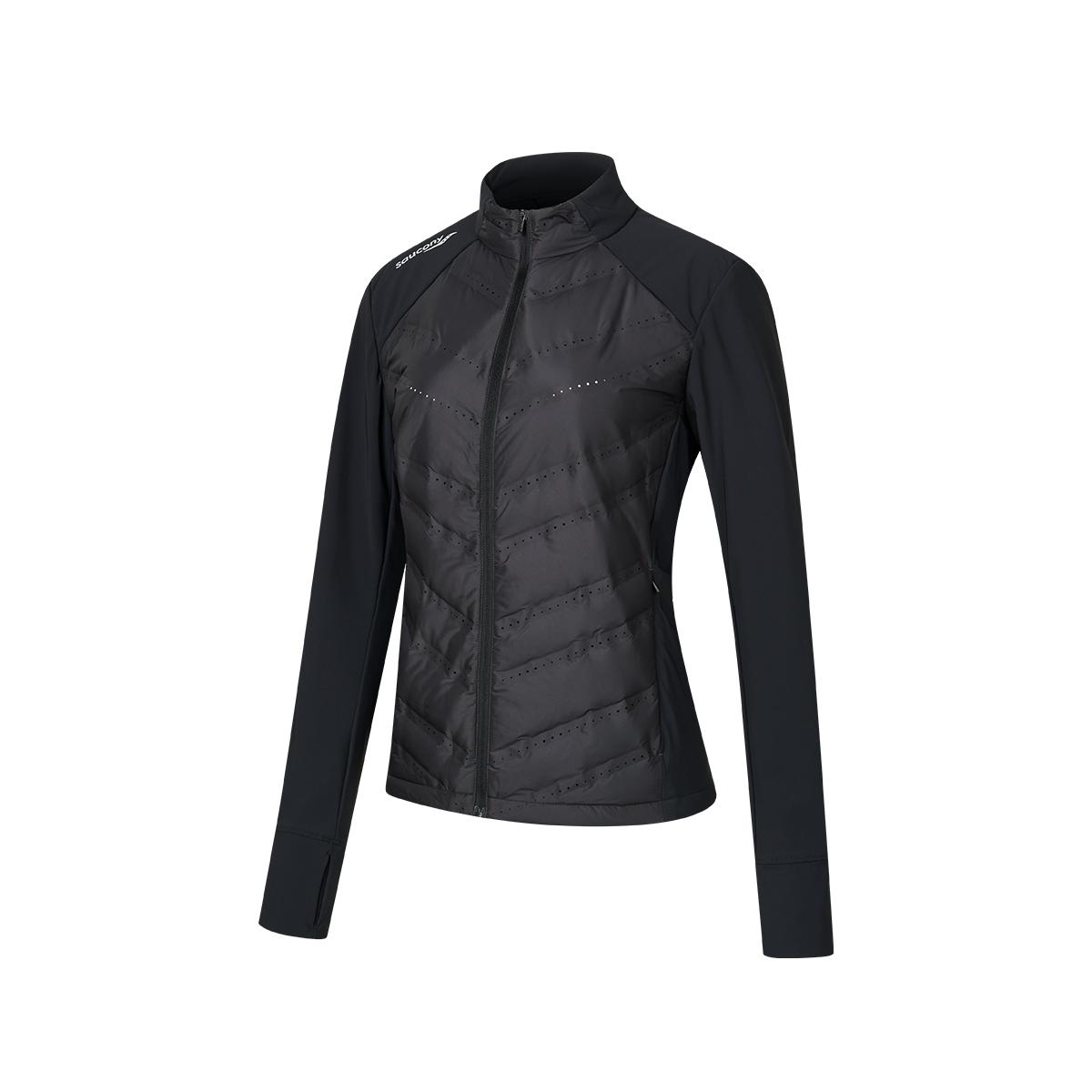 

SAUCONY Серия для беговых тренировок Удобная Универсальная Приятная к коже Куртка-пуховик с воротником-стойкой и надписью Унисекс Верхняя одежда SA1250PJ92T-BK001