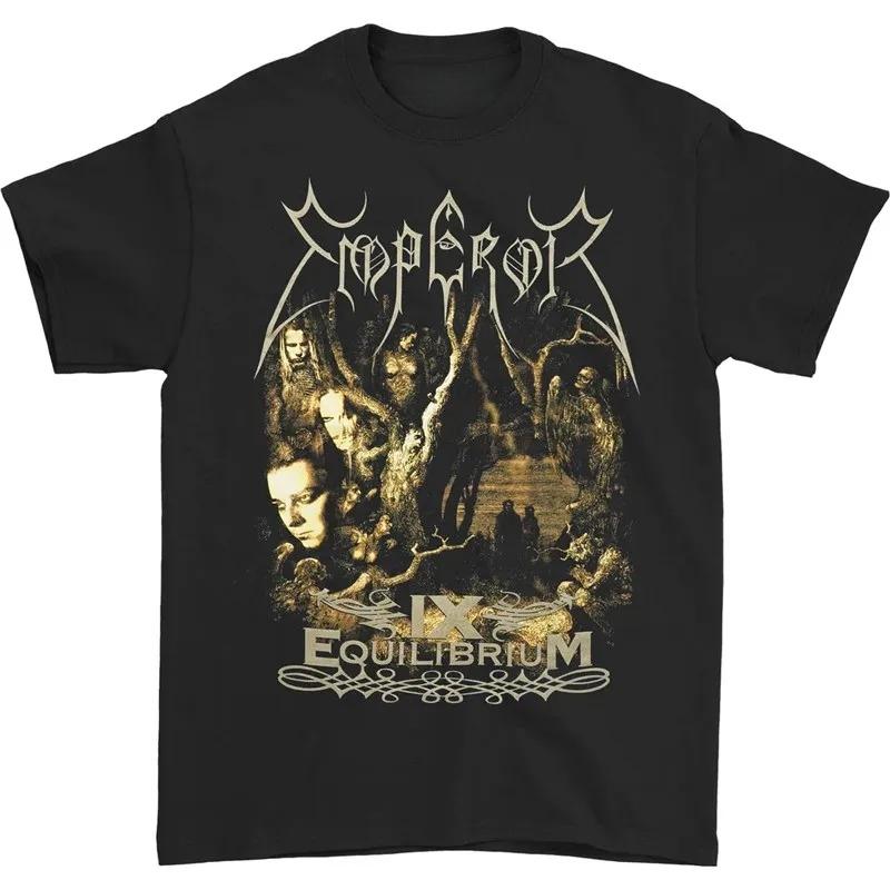 2026 Summer Emperor Vintage Black Metal Pentagram Print Tee Retro Death Rider Cotton Tshirt For Unisex Unisex Streetwear