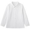 hacikis Girls' Petal Collar Cotton Long Sleeve Shirt