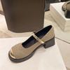 Mary Jane Shoes for Women with Medium Heels Round Toe Retro Woman Pumps On Sale Offer Wholesale Quick Delivery High Quality Y2k