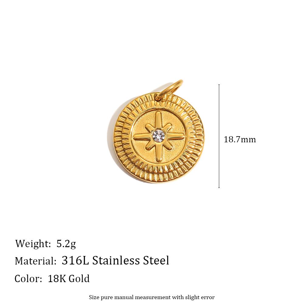 

MamacitaSlay 316L Stainless Steel Zircon Star Portrait Letter Charms Necklace Earrings Bracelet DIY Accessories Women s Ornament