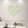 New Modern Heart-shaped Digital Wall Clock, Silent Acrylic Clock, Creative Clock, Living Room and Dining Room Wall Clock