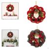 13.7 Inch Christmas Doll Wreath Front Door Wall Decor